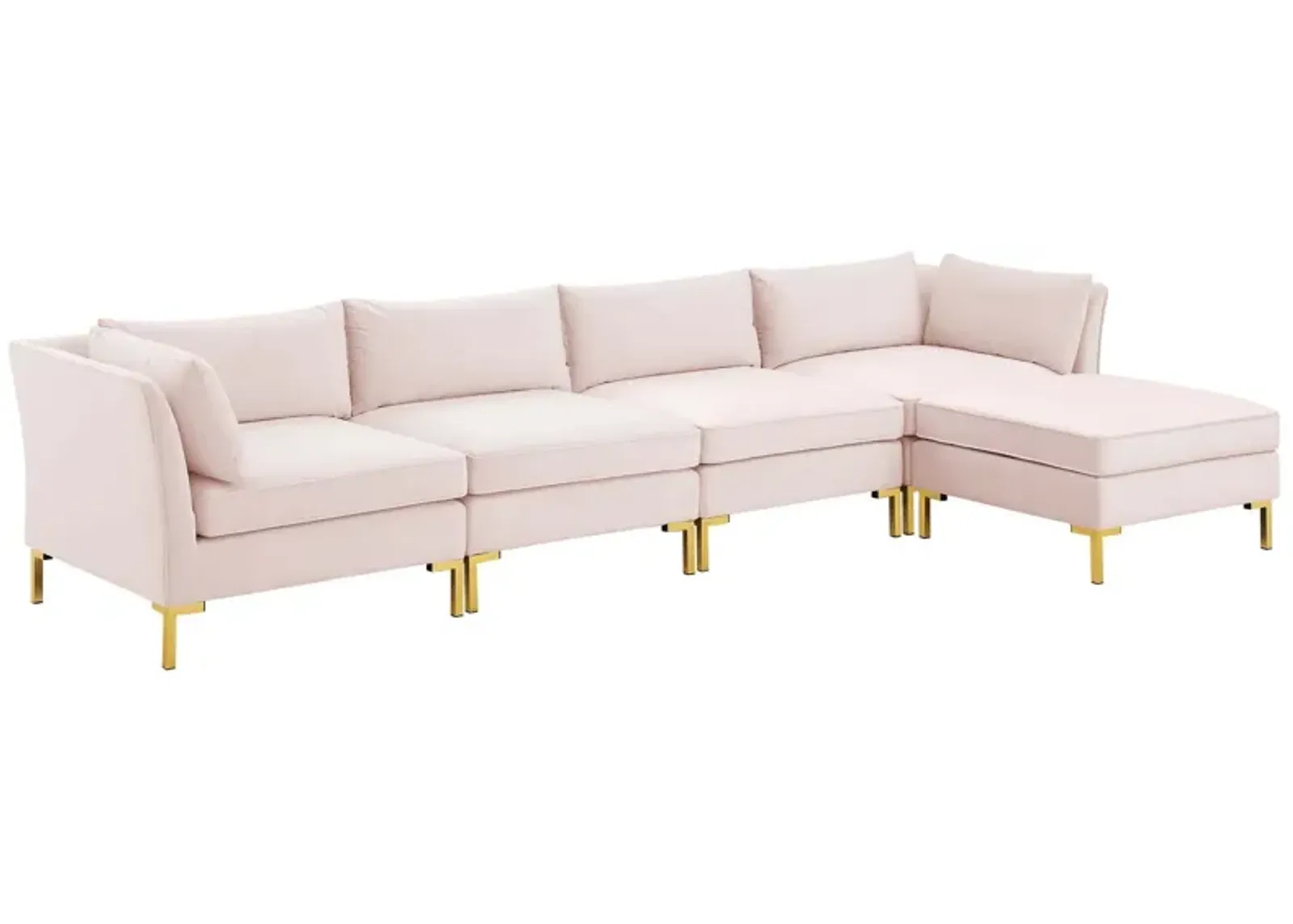 Ardent 5-Piece Performance Velvet Sectional Sofa