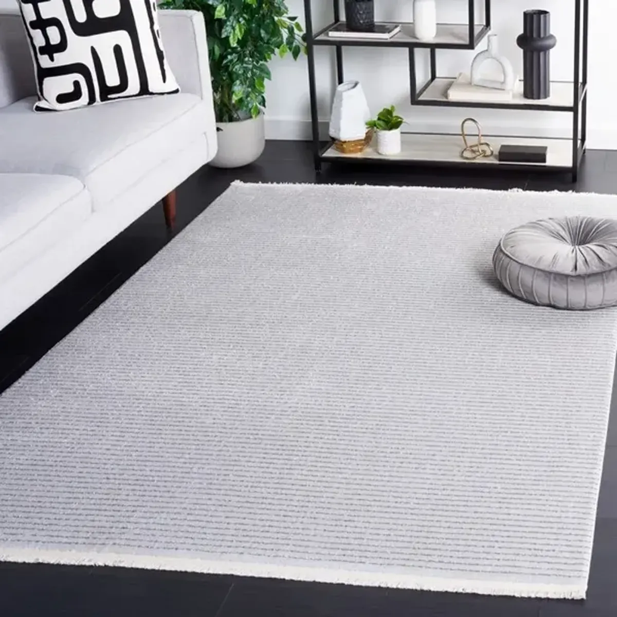 WHISPER 550 Grey  8' X 10' Large Rectangle Rug