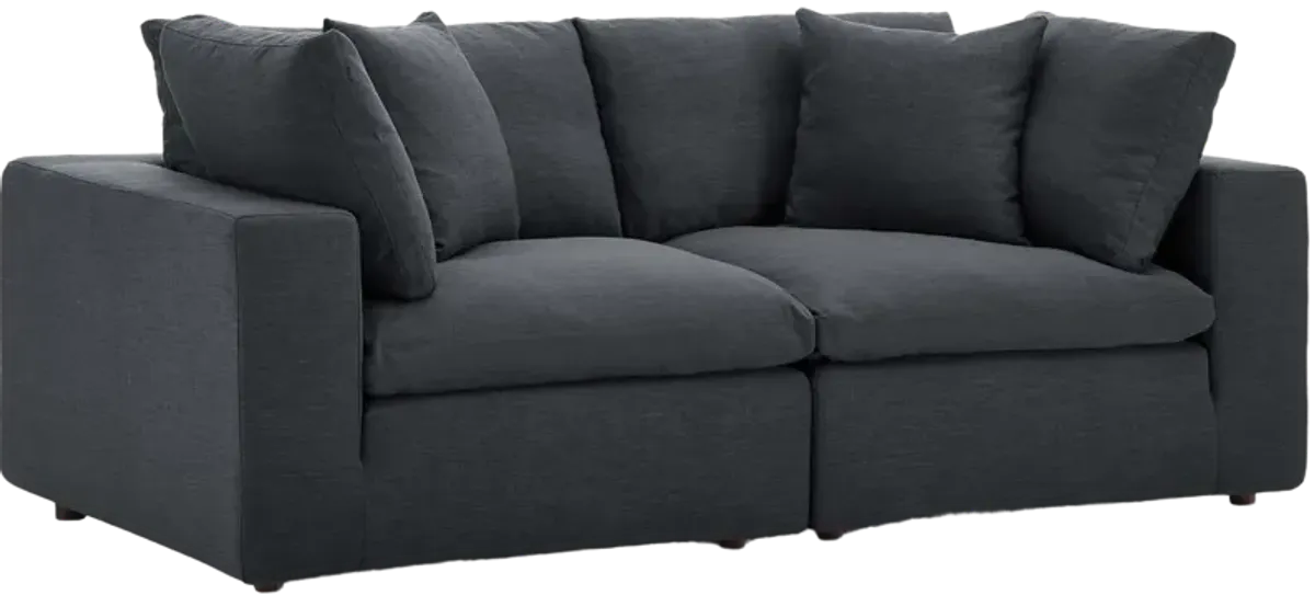 Commix Down Filled Overstuffed 2 Piece Sofa