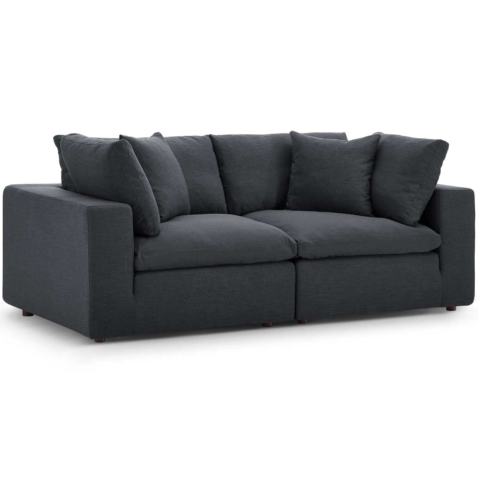 Commix Down Filled Overstuffed 2 Piece Sofa