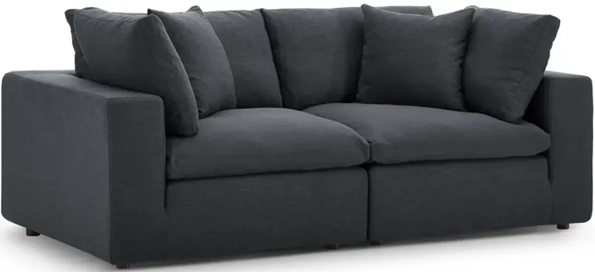 Commix Down Filled Overstuffed 2 Piece Sofa