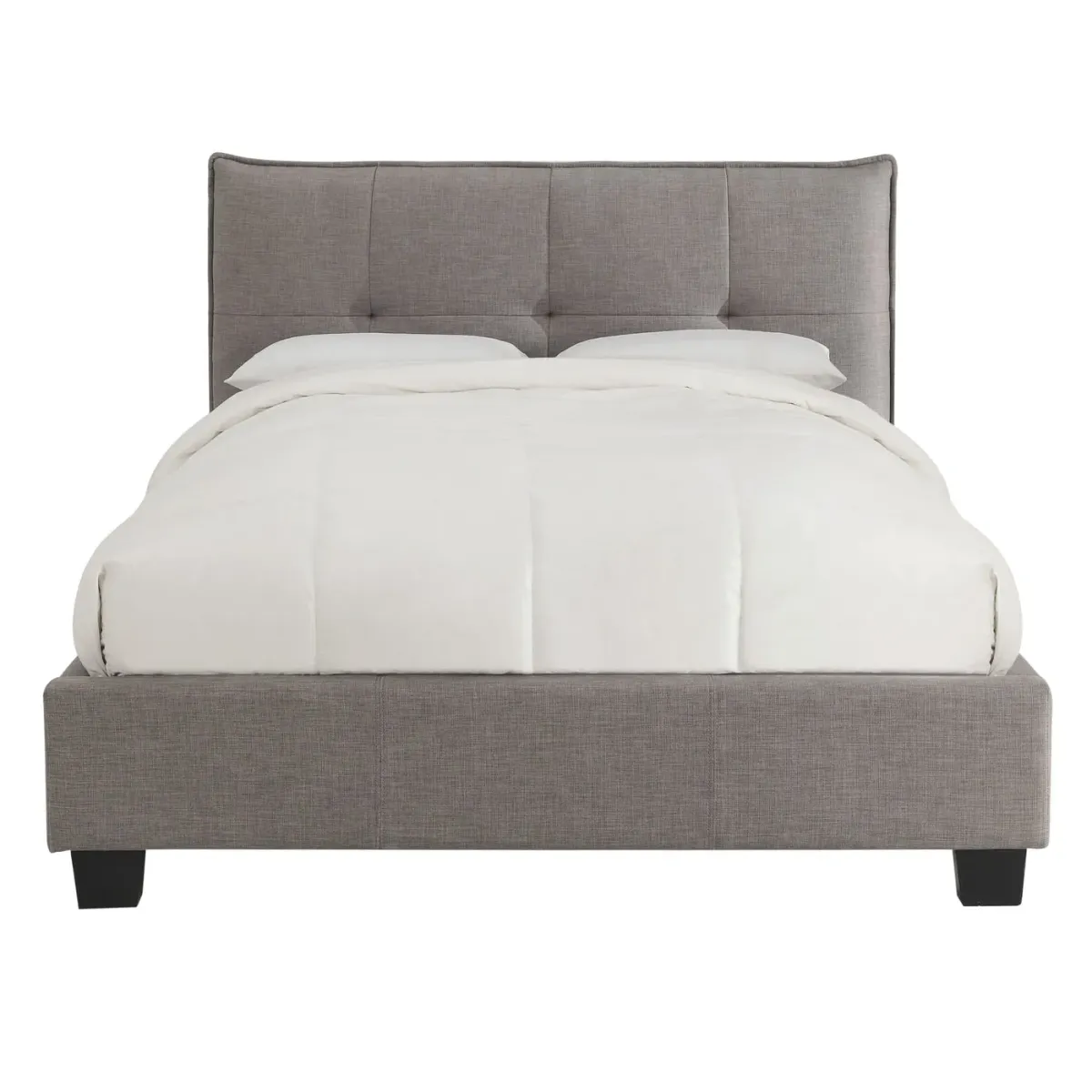 Adona California King-Size Upholstered Storage Bed in Dolphin Linen