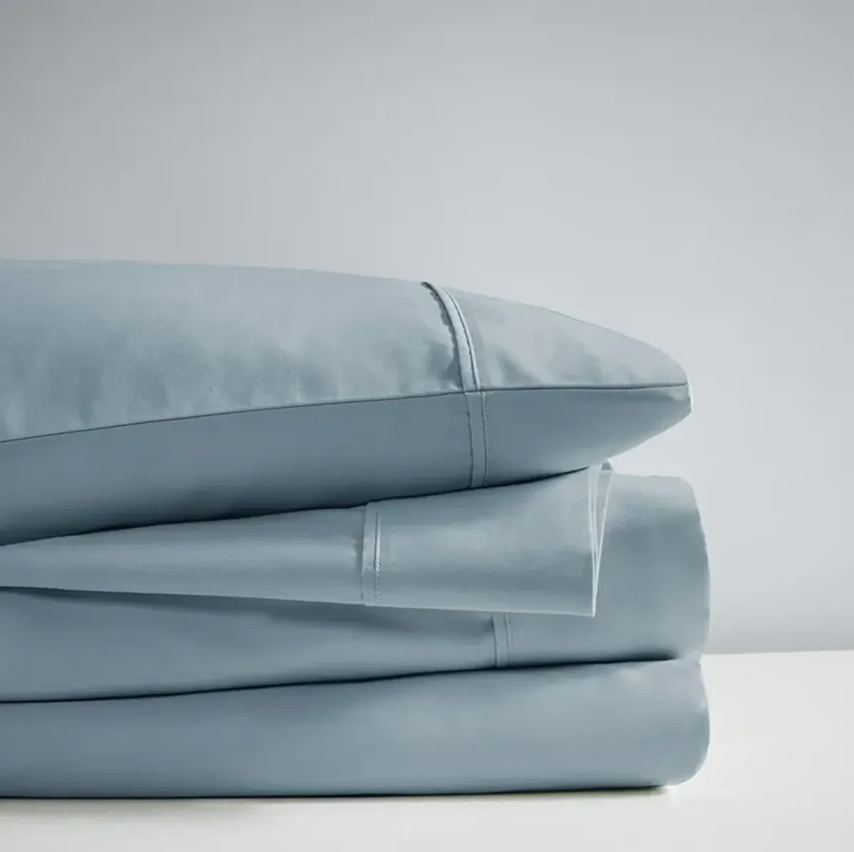 Beautyrest 1000 Thread Count Blue HeiQ Smart Temperature Cotton Blend 4 PC Sheet Set