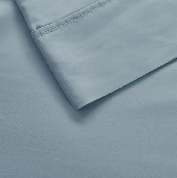 Beautyrest 1000 Thread Count Blue HeiQ Smart Temperature Cotton Blend 4 PC Sheet Set