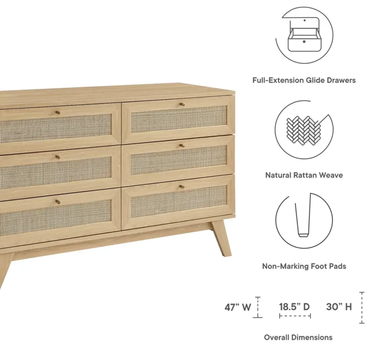 Soma 6-Drawer Dresser