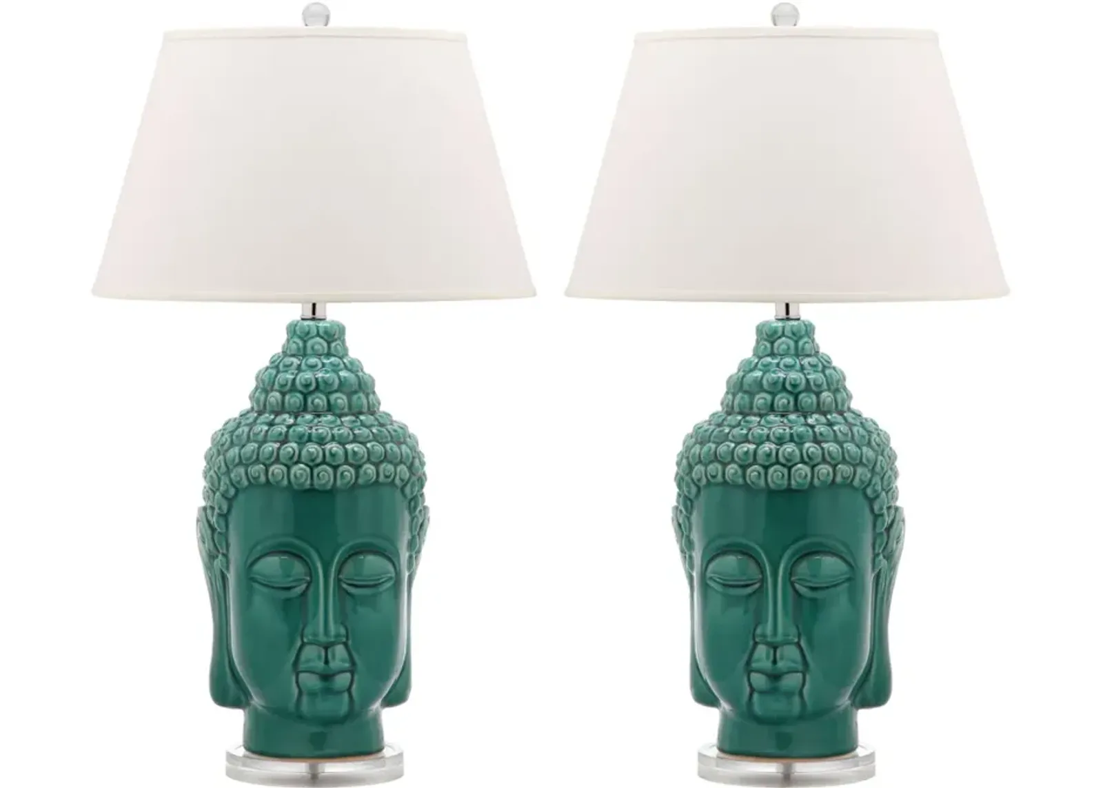 Serenity 31-Inch H Buddha Table Lamp - Set of 2