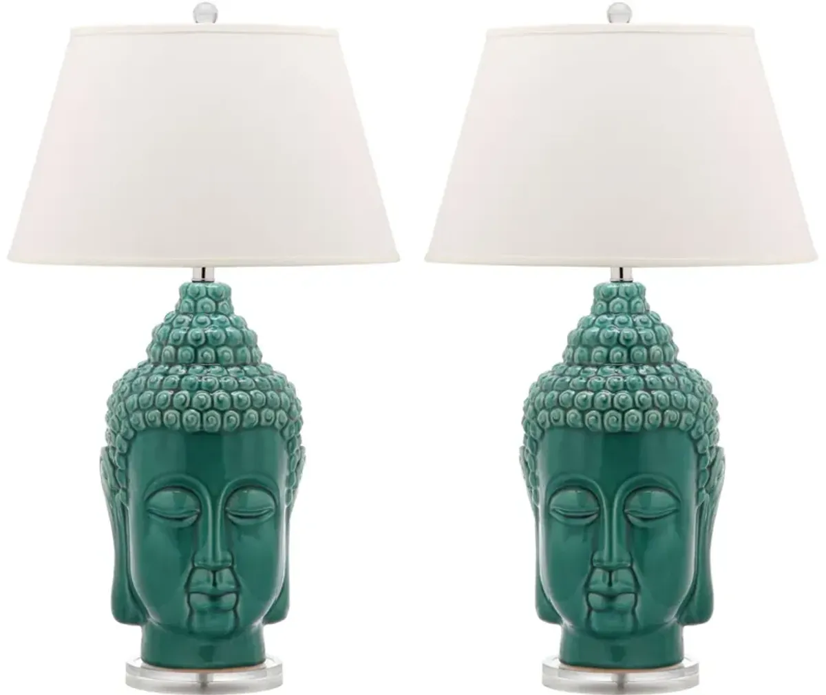 Serenity 31-Inch H Buddha Table Lamp - Set of 2