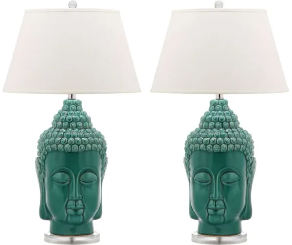 Serenity 31-Inch H Buddha Table Lamp - Set of 2