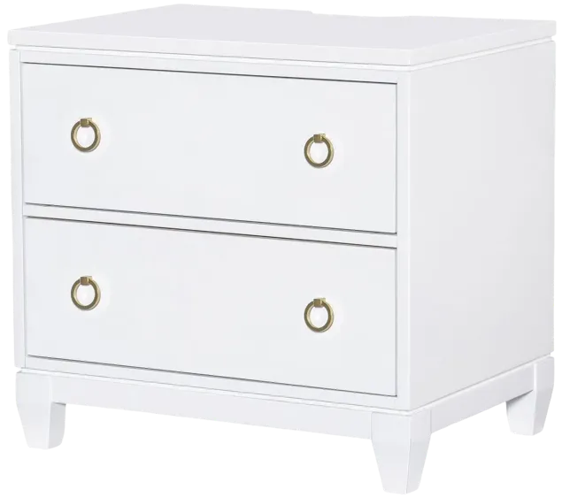 Summerland White Night Stand White Finish