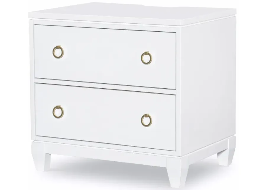 Summerland White Night Stand White Finish