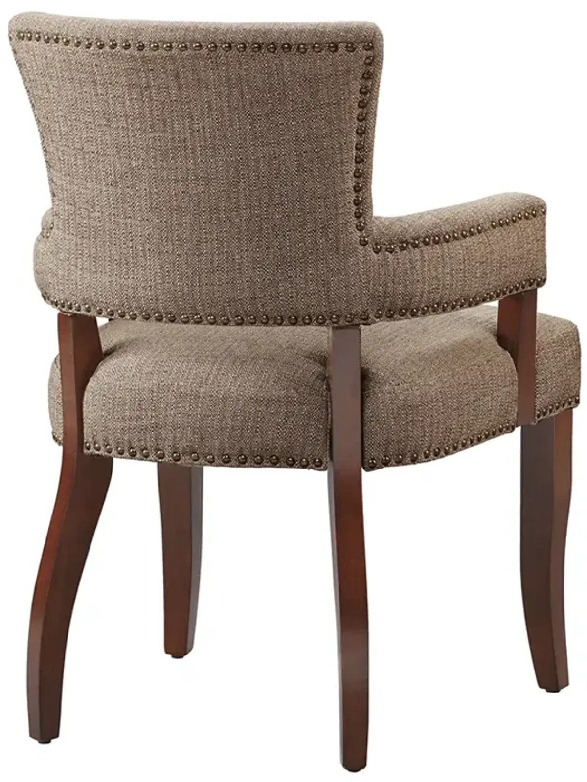 Madison Park Dawson Brown Arm Dining Chair