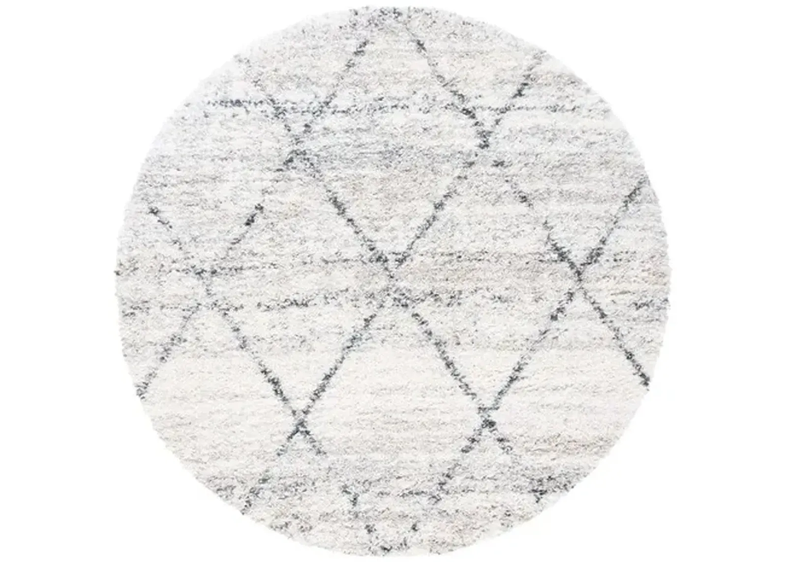 FONTANA SHAG 886 Grey  12' X 12' Round Round Rug