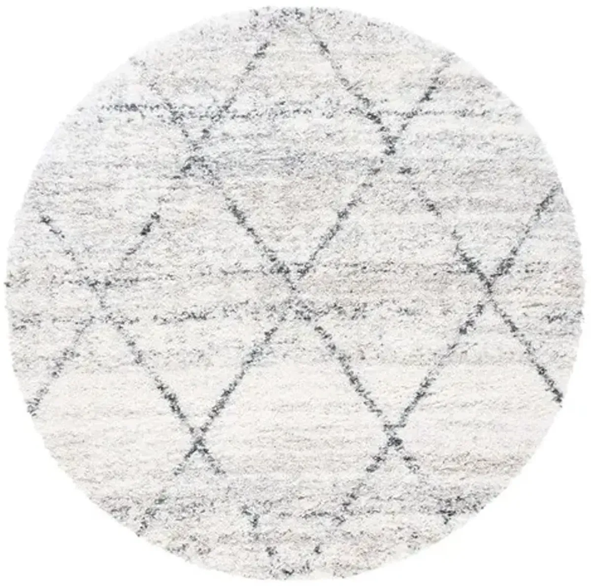 FONTANA SHAG 886 Grey  12' X 12' Round Round Rug