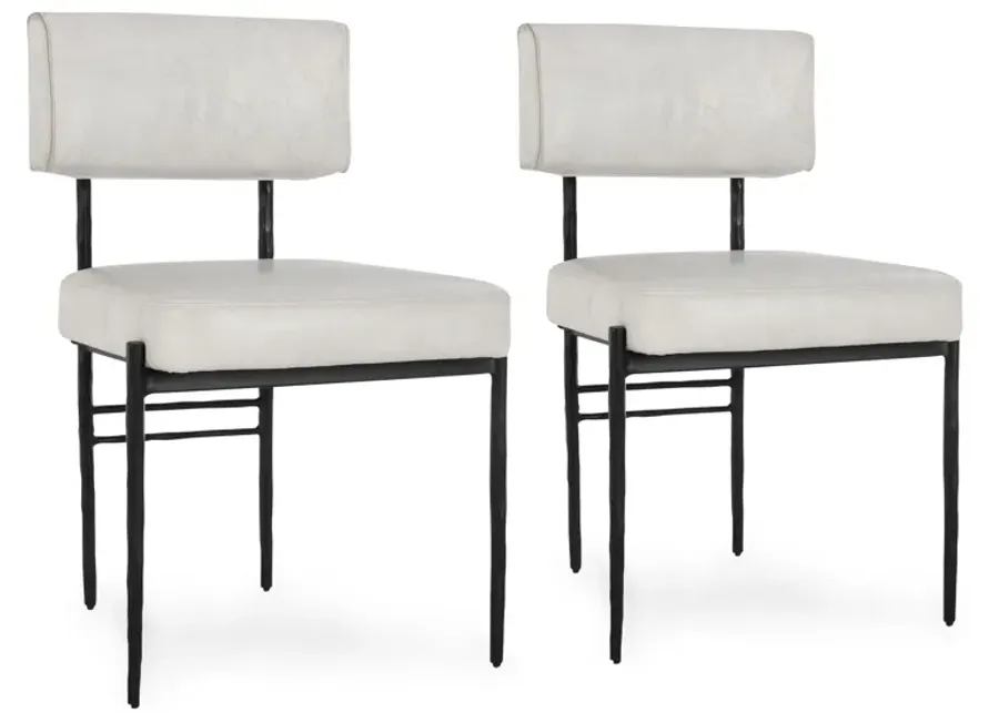 Kester Dining Chair Off-White Set of 2