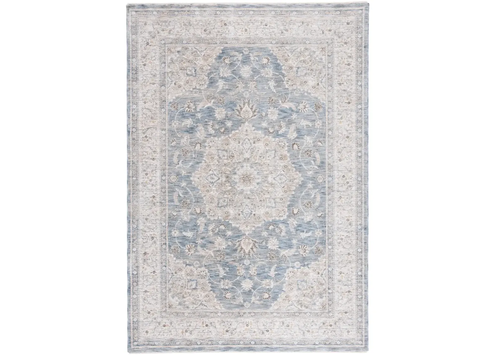 MASON 114 BLUE  8' x 10' Large Rectangle Rug