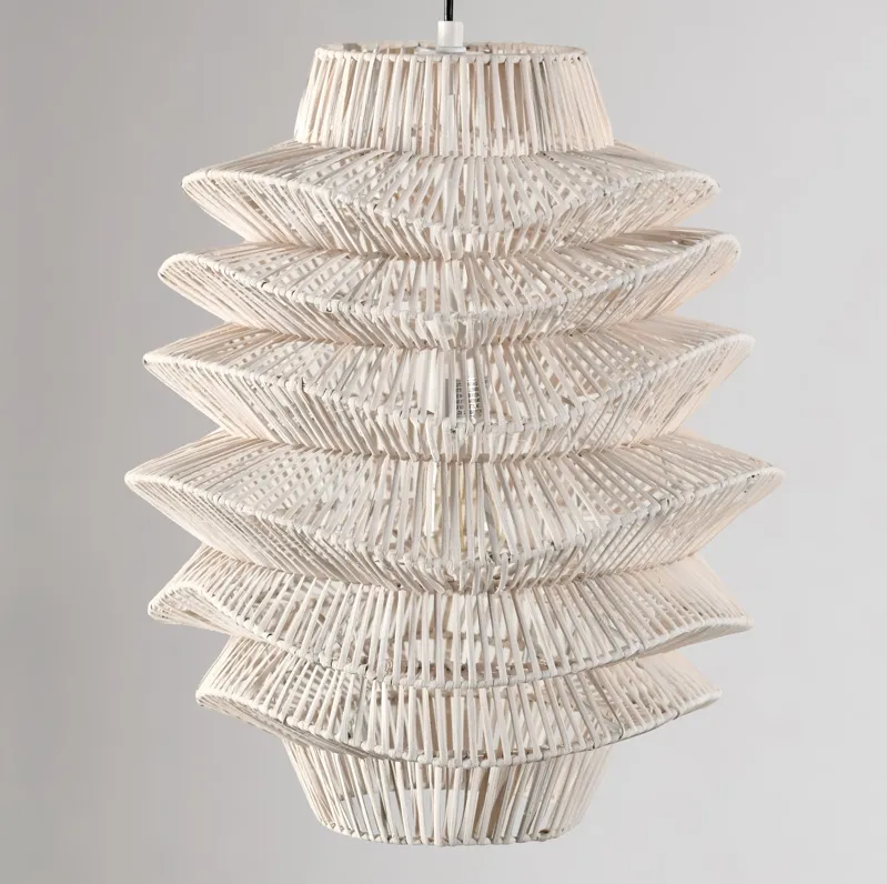 Barlow 1-Light Rattan Woven Pendant By Kosas Home