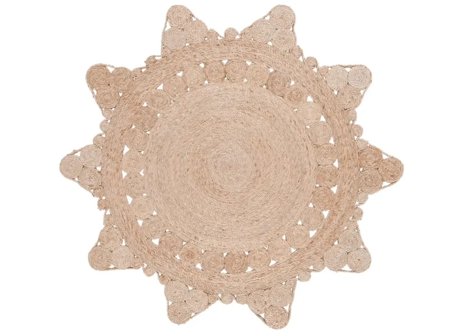 NATURAL FIBER 241 NATURAL 3' x 3' Round Round Rug