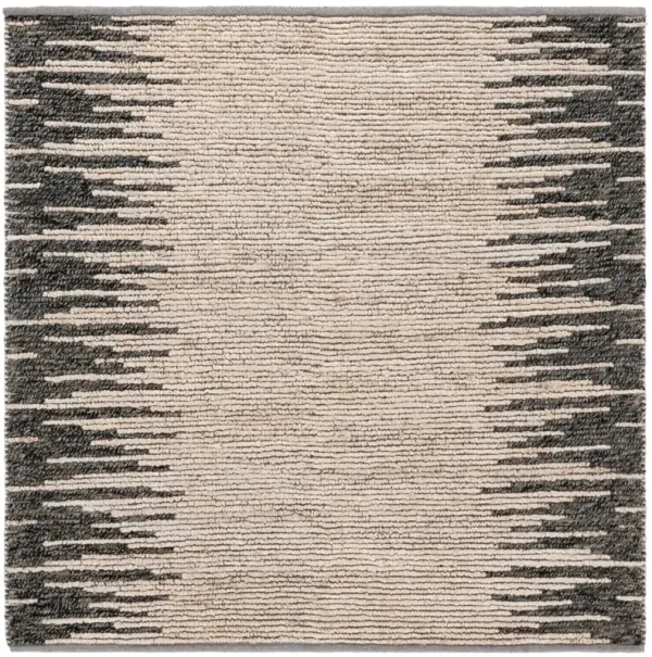 NATURAL FIBER 953 LIGHT GREY  6' x 6' Square Square Rug