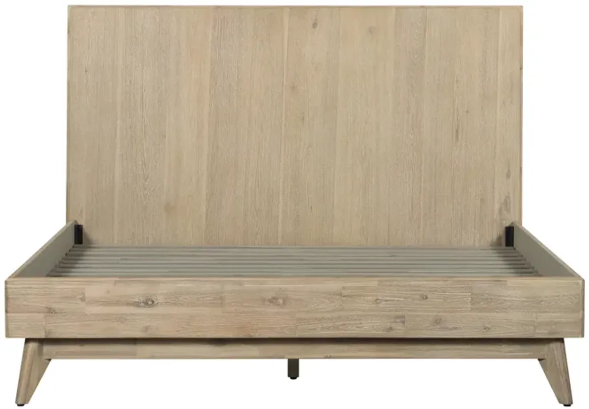 Baly Acacia Mid-Century Platform Bed