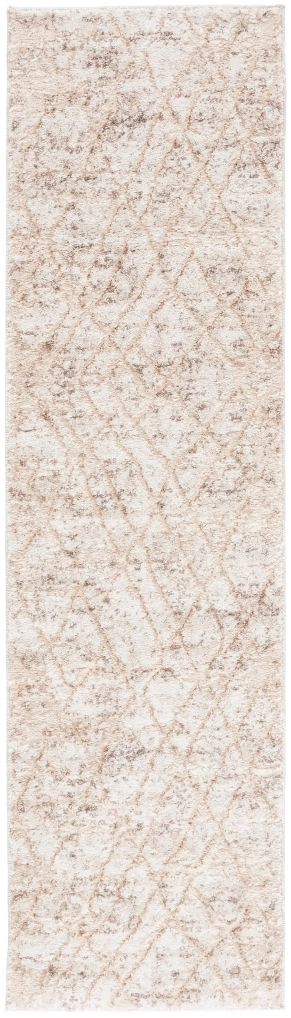 RAVINE SHAG 354 BEIGE  2'-2' x 8' Runner Rug