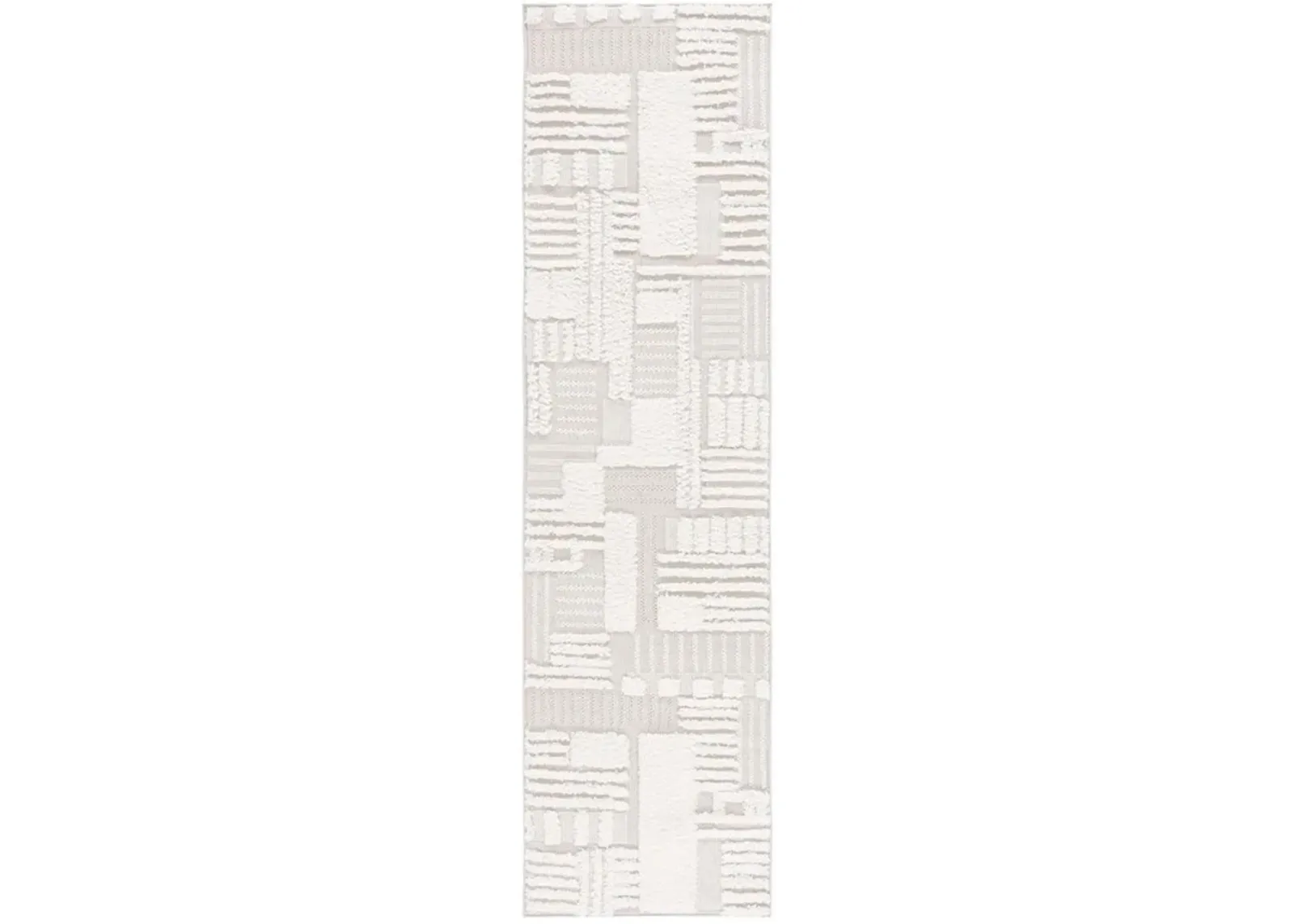 TRENDS 126 Beige 2'-2' X 7' Runner Rug