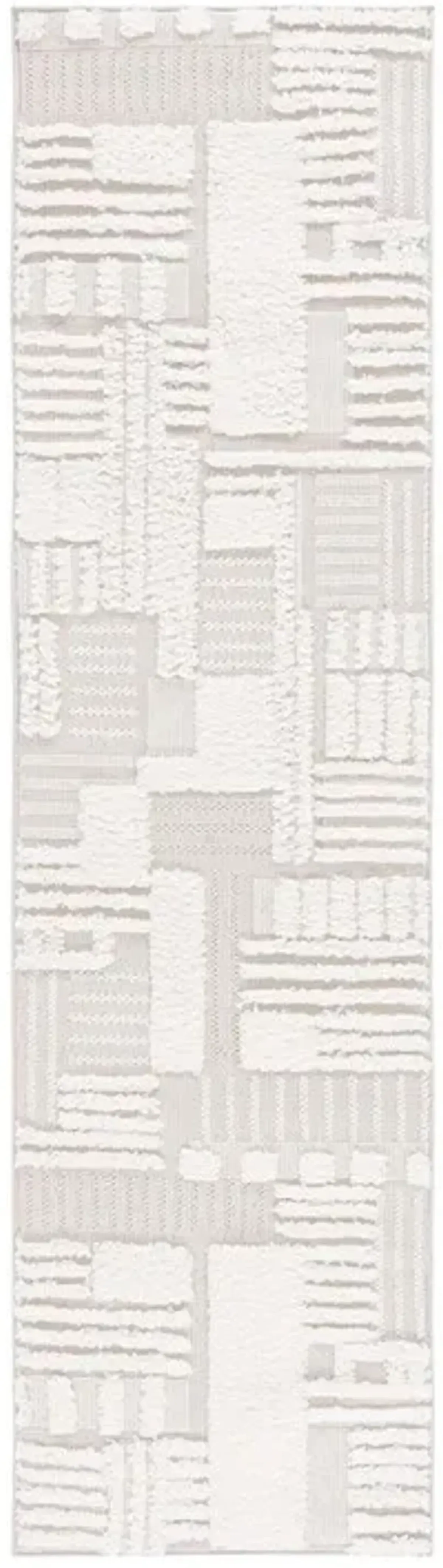 TRENDS 126 Beige 2'-2' X 7' Runner Rug