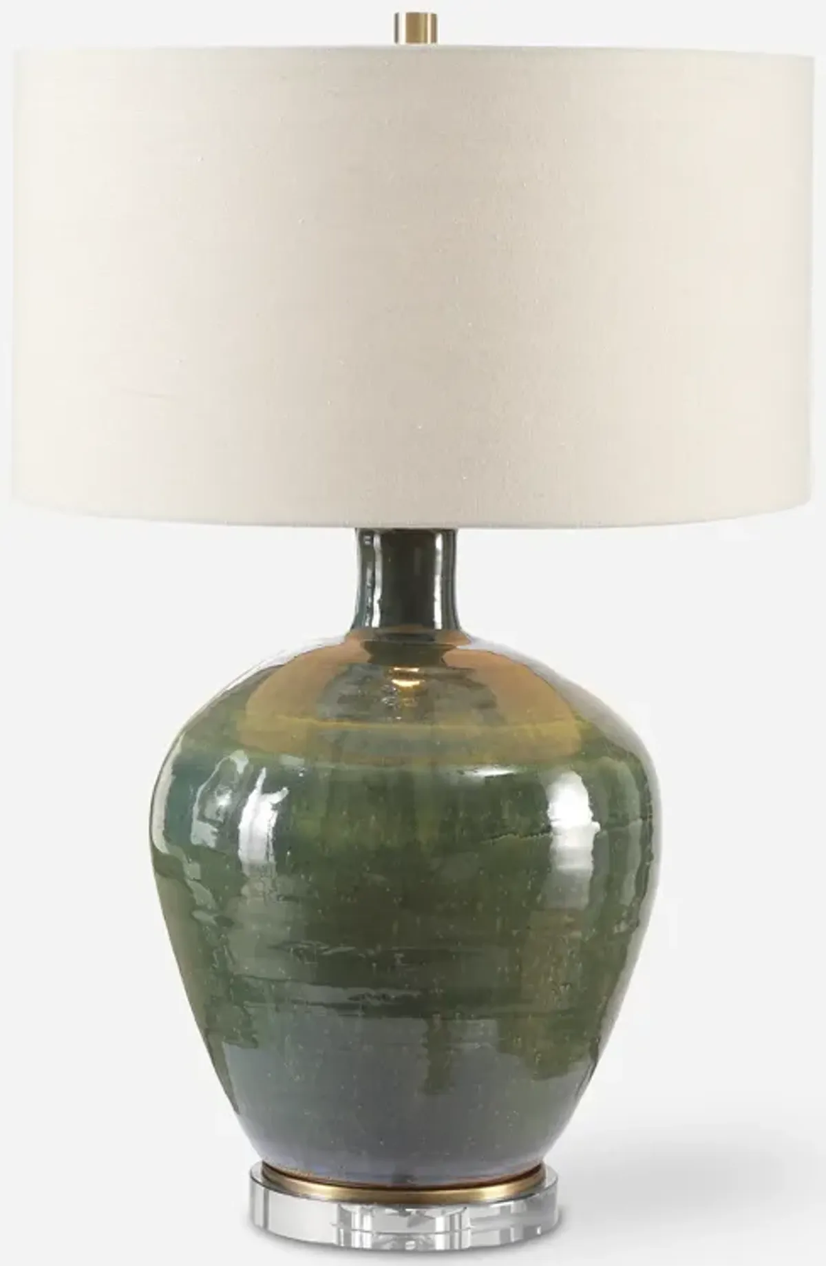 Elva Emerald Table Lamp