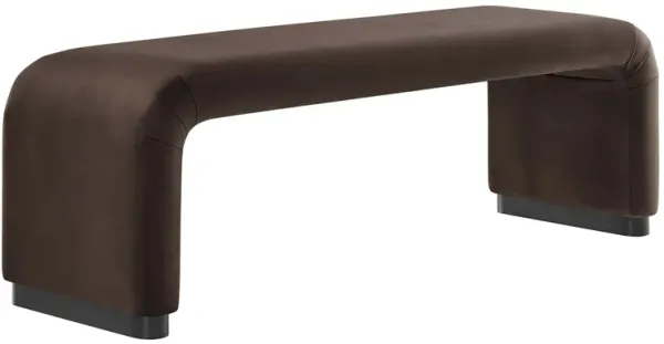 Koda Performance Velvet Waterfall Long Bench by Modway