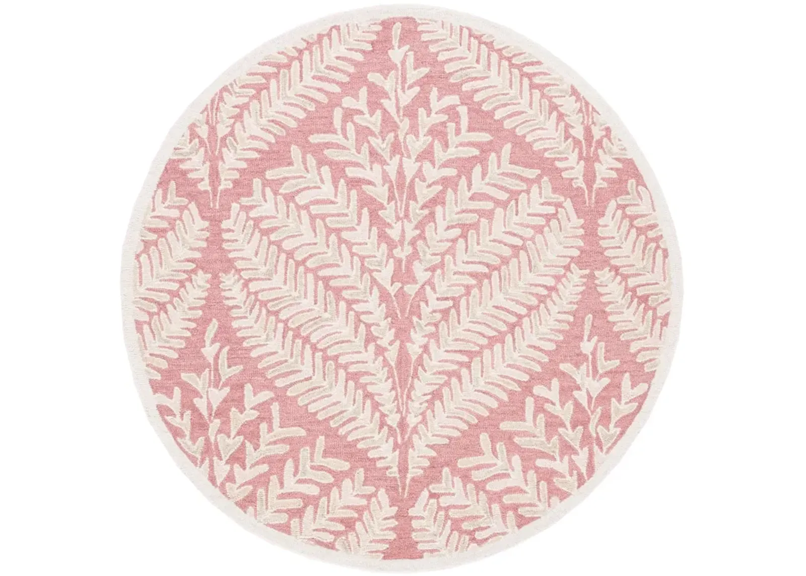 CAPRI 208 PINK  3' x 3' Round Round Rug