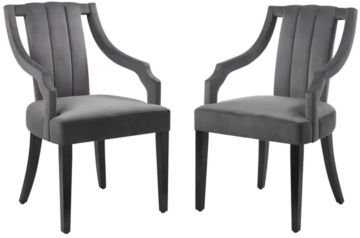 Virtue Performance Velvet Dining Chairs - Set of 2