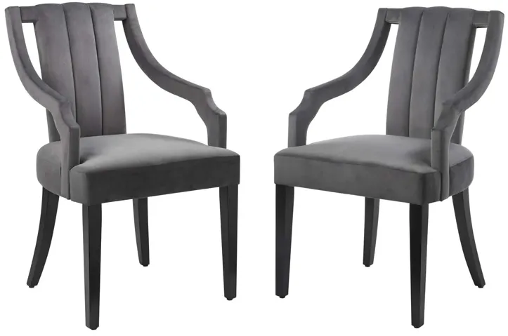 Virtue Performance Velvet Dining Chairs - Set of 2