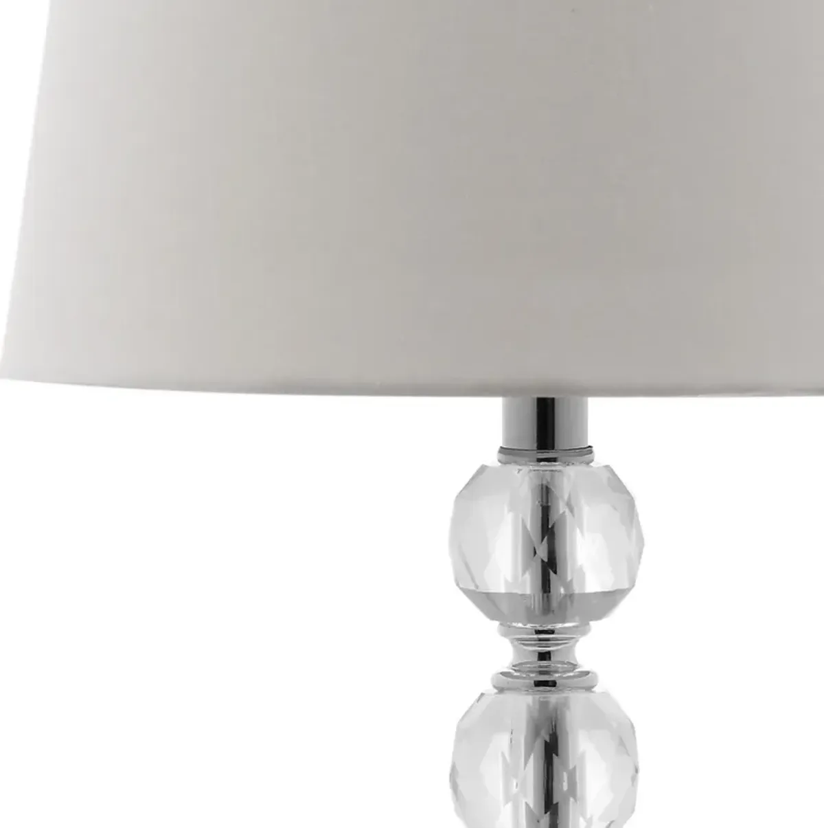 Nola 16-Inch H Stacked Crystal Ball Lamp - Set of 2