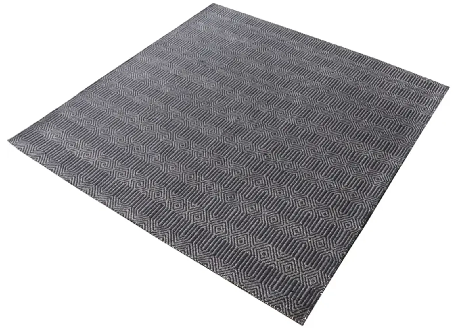 Ronal Handwoven Cotton Flatweave in Charcoal