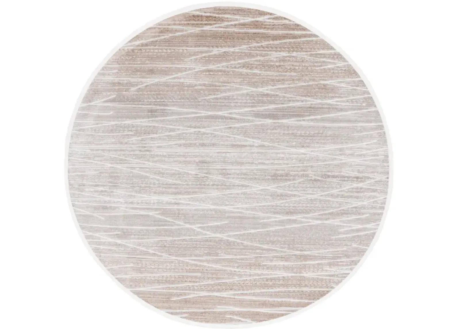 MILA 222 BEIGE  6'-7' x 6'-7' Round Round Rug