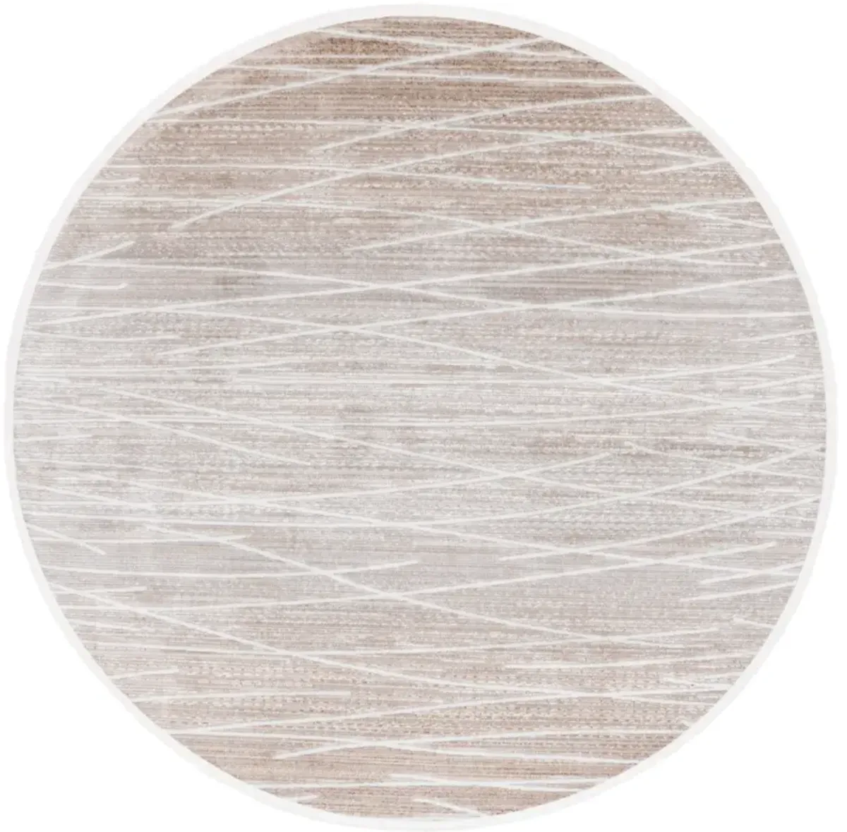 MILA 222 BEIGE  6'-7' x 6'-7' Round Round Rug