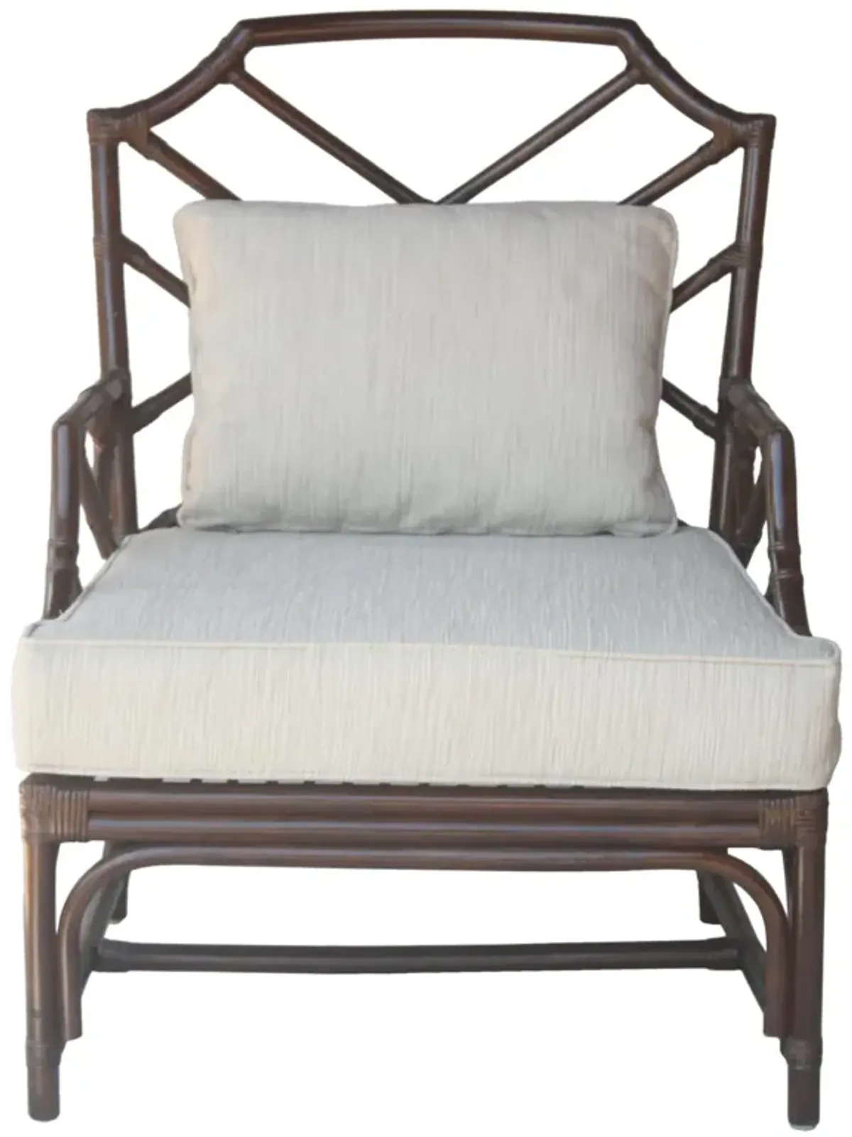 Kara Paloma Brown Rattan Accent Chair