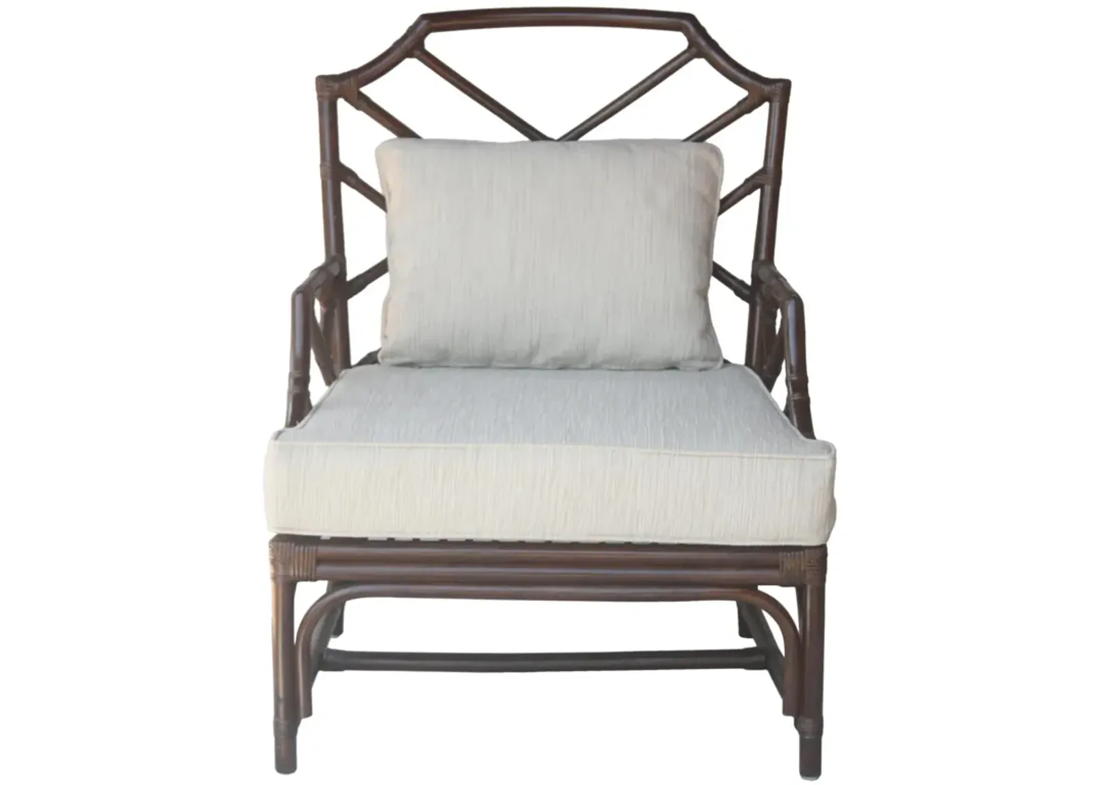 Kara Paloma Brown Rattan Accent Chair