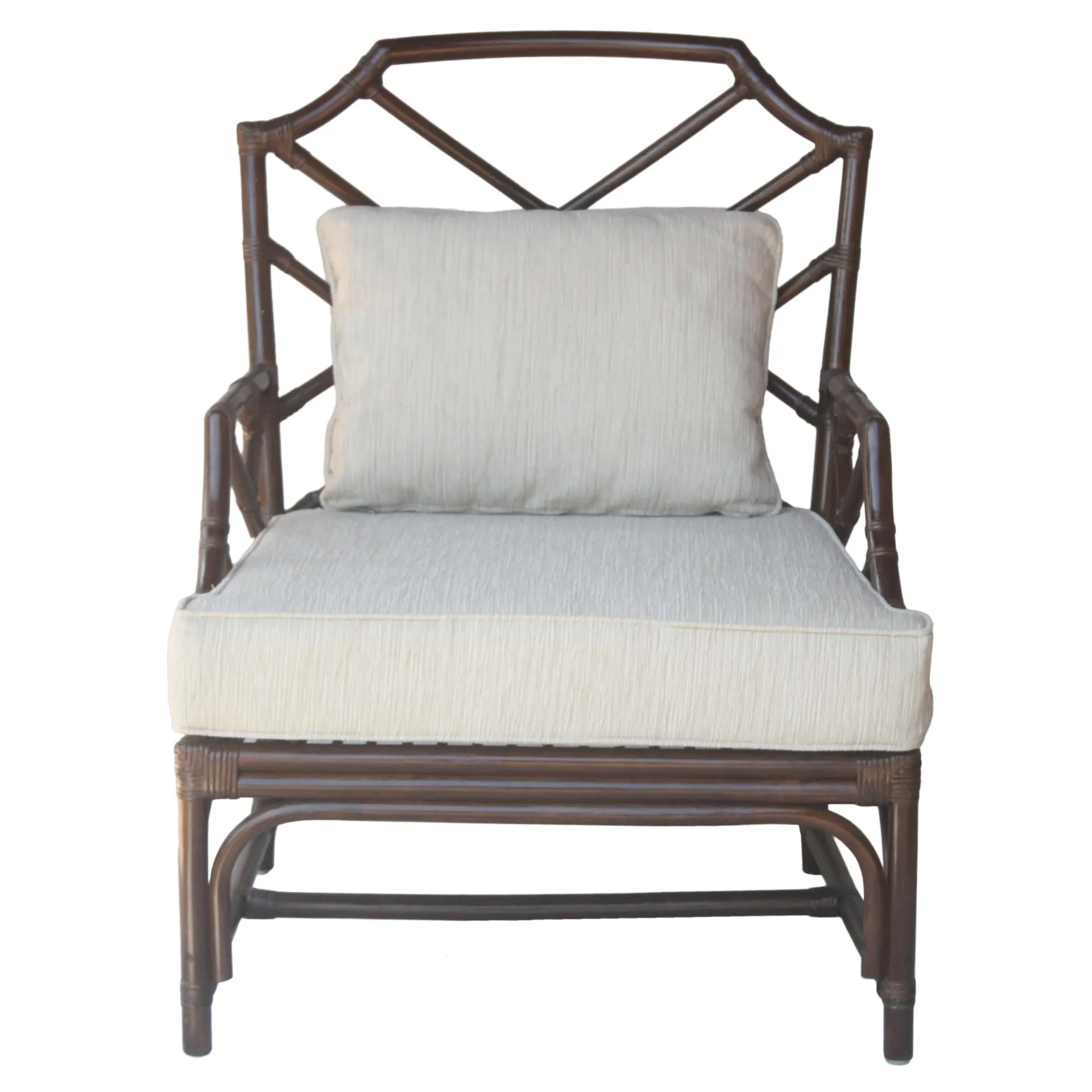 Kara Paloma Brown Rattan Accent Chair