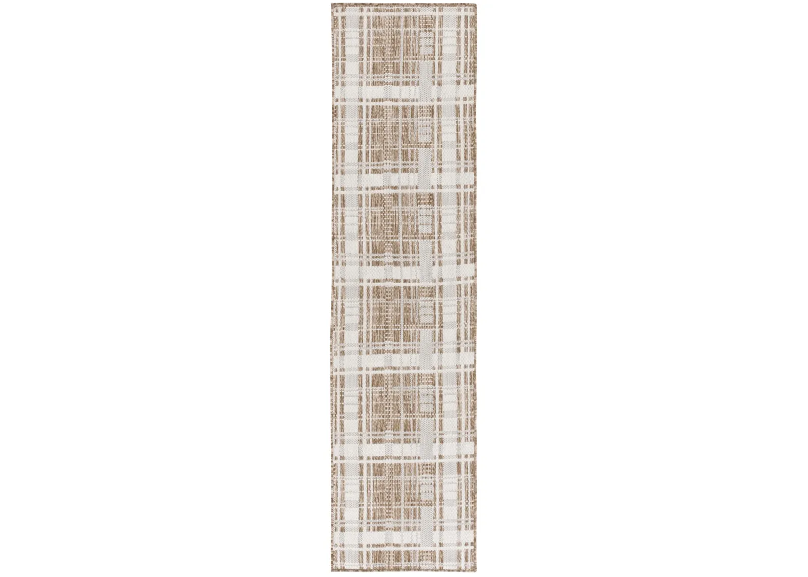 BEACH HOUSE 412 BROWN  2' x 8' Runner Rug