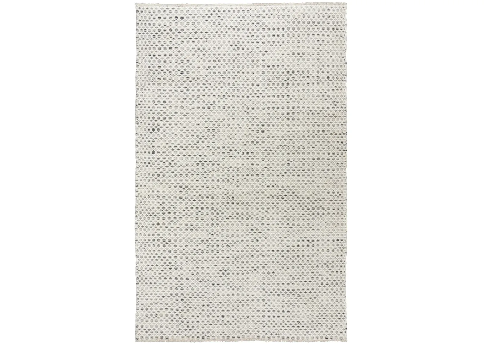 Windsor Gray Basket weave Wool 8'6" x 11'6" Rectangle Rug