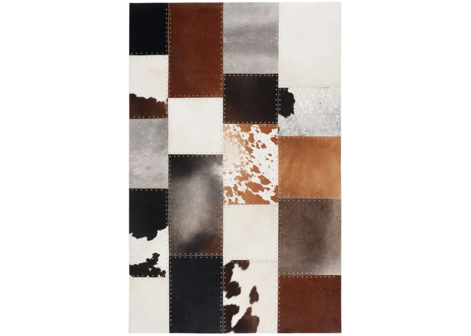 STUDIO LEATHER 823 BROWN  4' x 6' Small Rectangle Rug