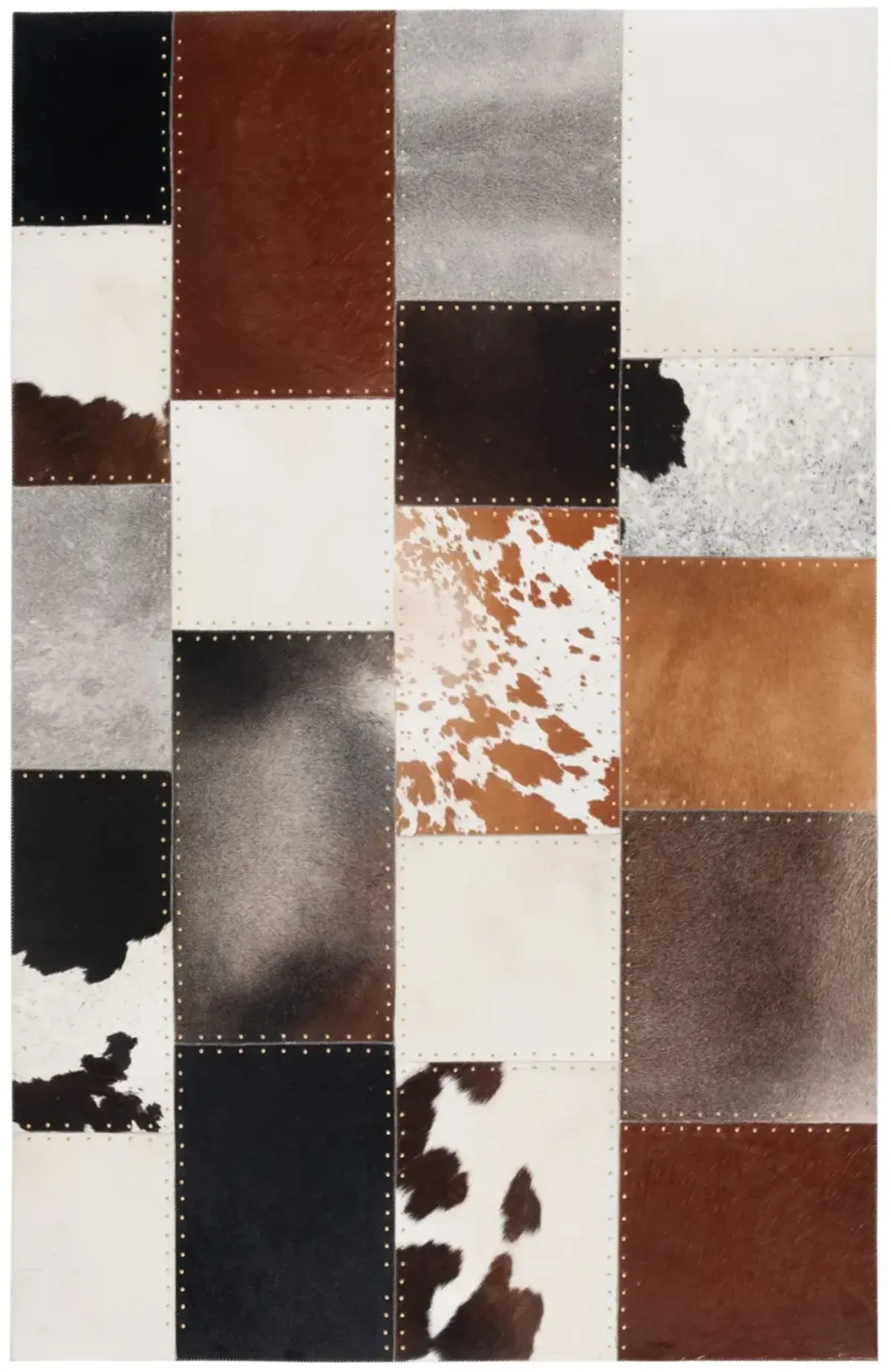 STUDIO LEATHER 823 BROWN  4' x 6' Small Rectangle Rug