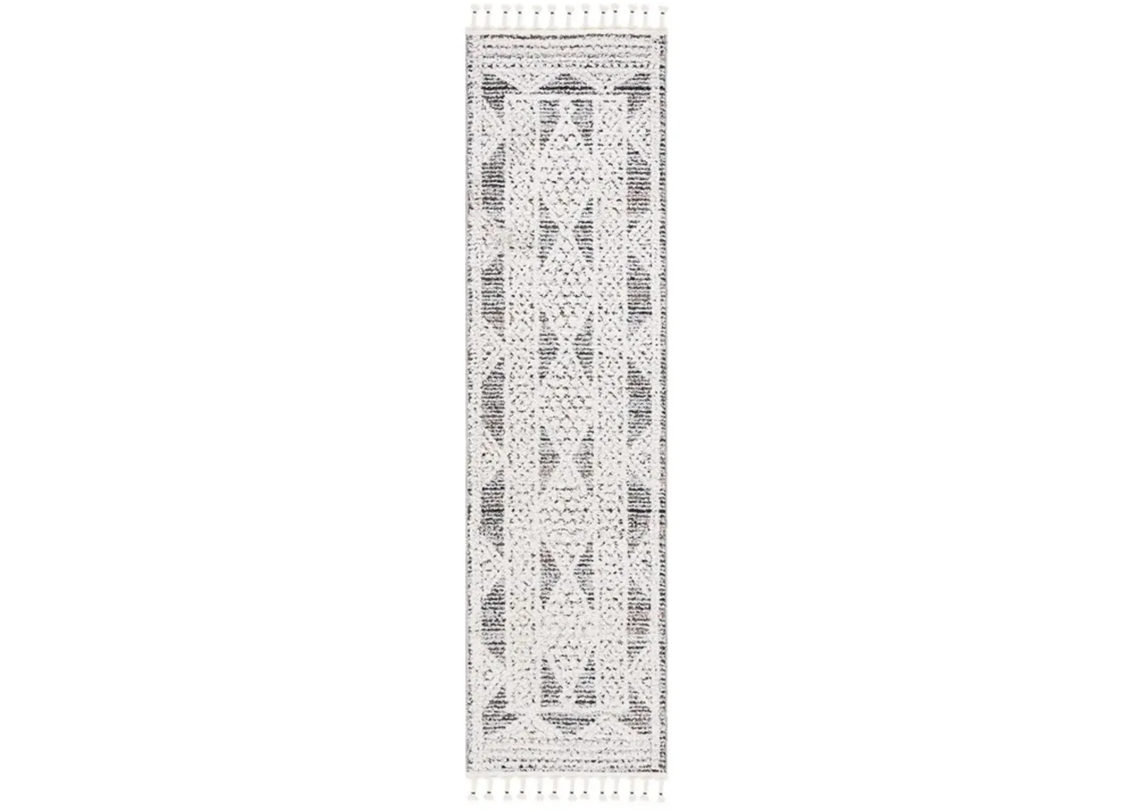 CHAPEL 404 Black  2'-2' X 8' Runner Rug