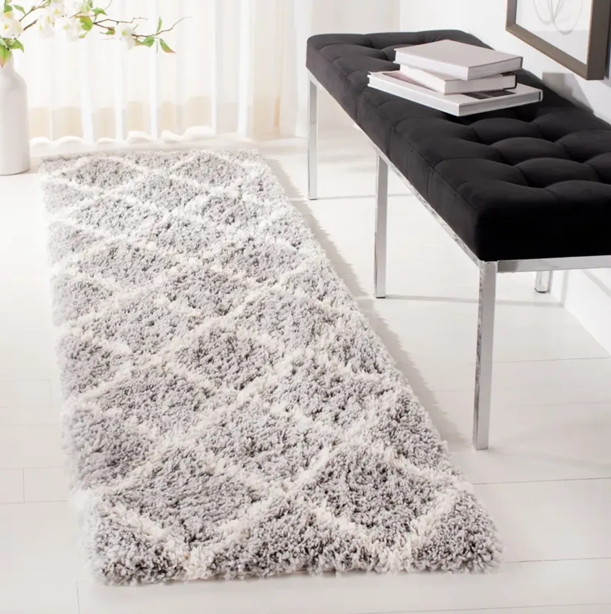 FONTANA SHAG Runner Power Loomed 2'-3" X 12' Rug