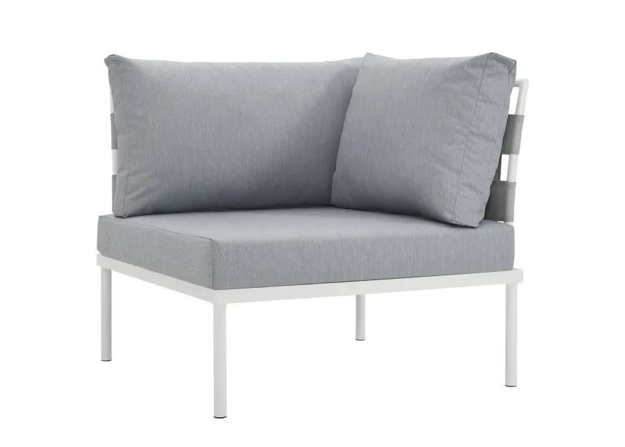 Harmony Outdoor Patio Aluminum Corner Sofa