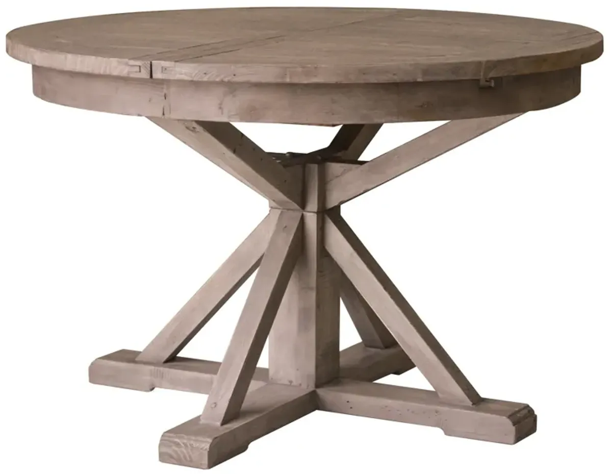 Irish Coast Round Extension Dining Table - Rustic Sundried