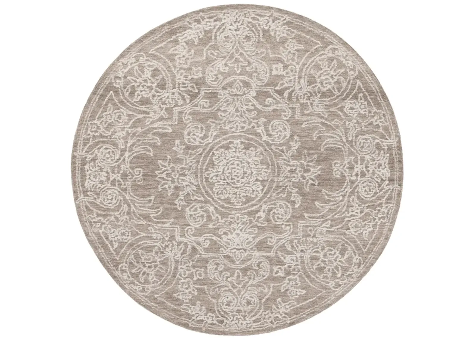 EBONY 309 IVORY  6' x 6' Round Round Rug