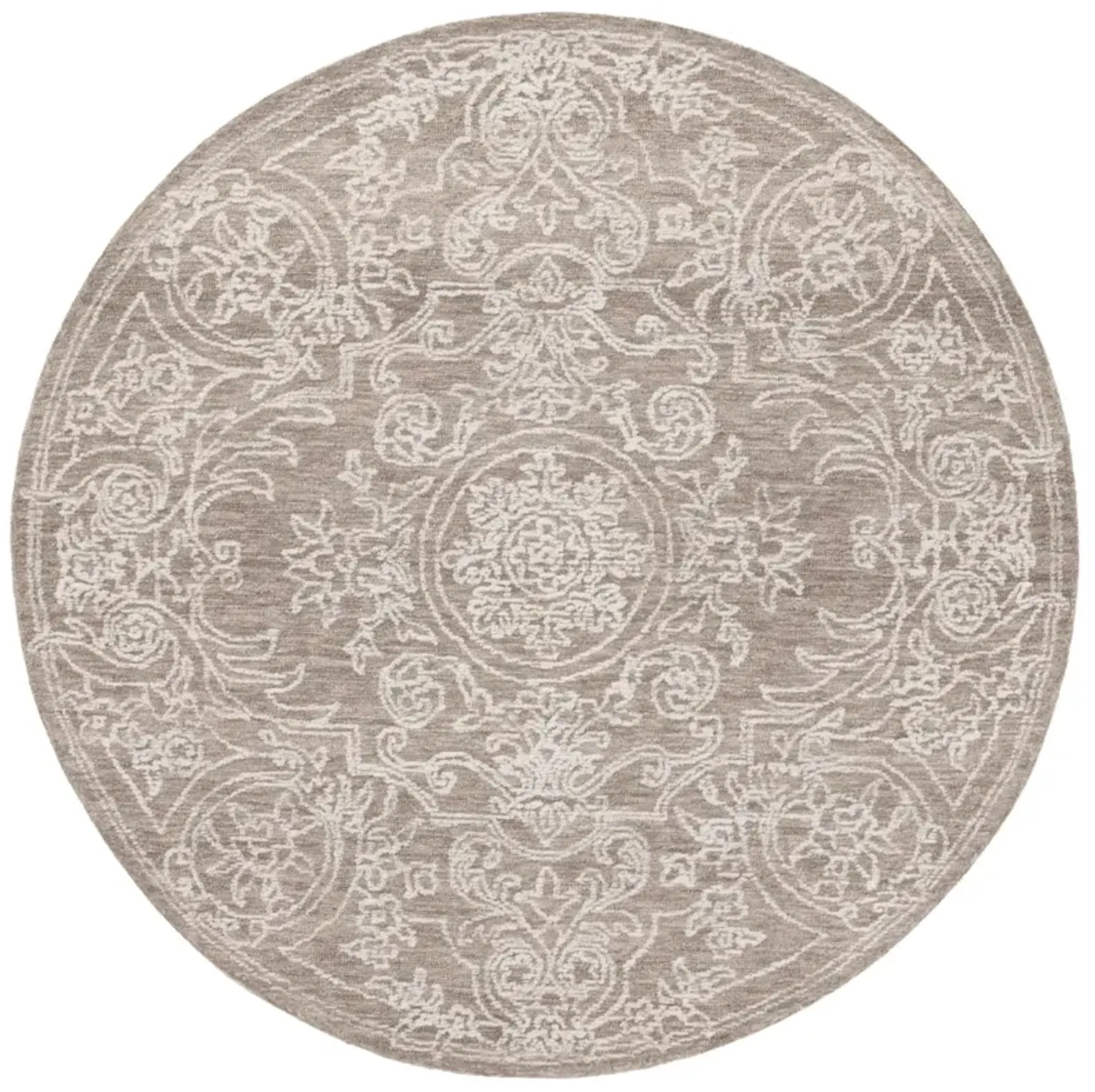 EBONY 309 IVORY  6' x 6' Round Round Rug