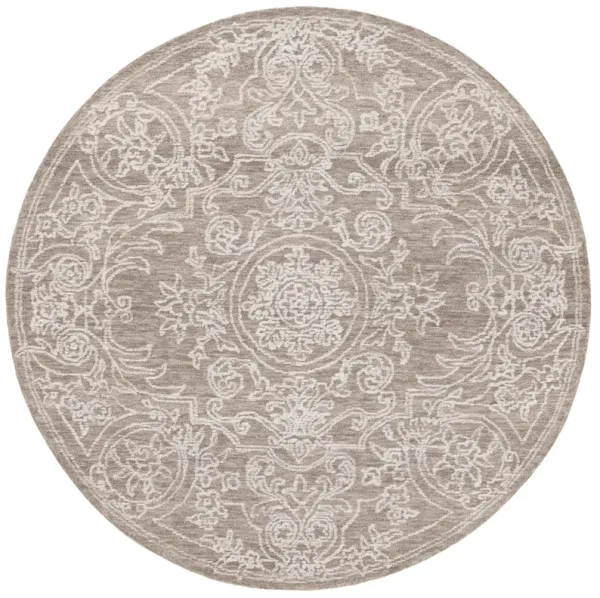 EBONY Hand Tufted 6' x 6' Round area rug