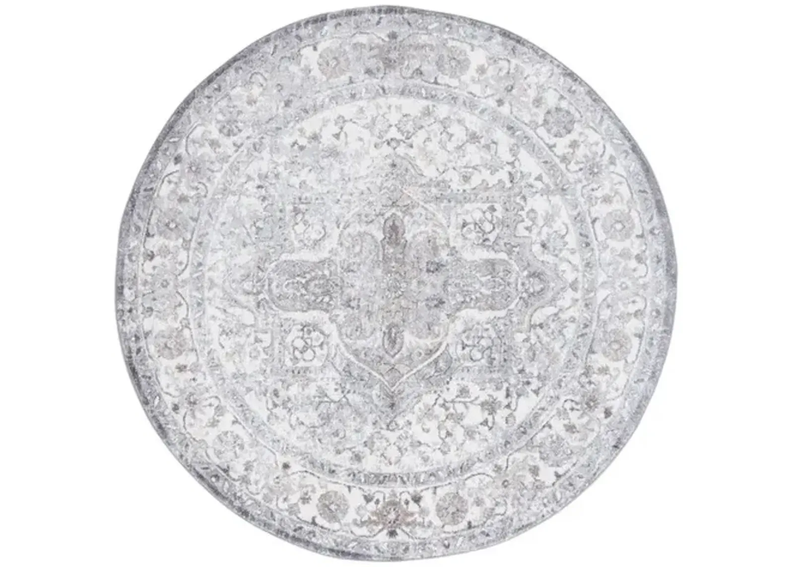 OPAL 468 Grey 6'-7' X 6'-7' Round Round Rug